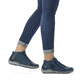 
Blaue remonte Damen Schnürschuhe R1498-12 mit Schnürung und Reißverschluss. Schuh am Fuß