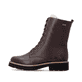 Dunkelbraune remonte Damen Schnürstiefel D3A73-25. Schuh Außenseite.