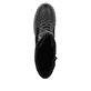 Tiefschwarze remonte Damen Schnürstiefel D9380-02 mit Flip-Grip Sohle. Schuh von oben.