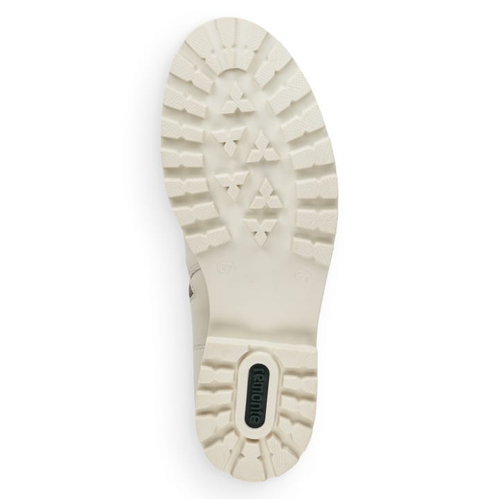 Altweiße remonte Damen Schnürstiefel D8475-80 mit Schnürung und Reißverschluss. Schuh Laufsohle