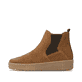 Cognacfarbene remonte Chelsea Boots R7994-26 mit einem Reißverschluss. Schuh Außenseite.