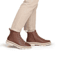 Braune remonte Damen Schnürstiefel D2U75-24 mit wasserabweisender TEX-Membran. Schuh am Fuß.