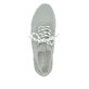 Grüne remonte Damen Slipper D1S05-52 mit einem Gummizug sowie der Komfortweite G. Schuh von oben.