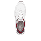 Weiße remonte Damen Sneaker Low D2H00-80 mit Reißverschluss sowie Extraweite H. Schuh von oben.