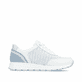 Blaue vegane remonte Damen Sneaker D2G09-10 mit Schnürung sowie Komfortweite G. Schuh Innenseite.
