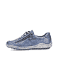 Himmelblaue remonte Damen Schnürschuhe R1402-15 mit Schnürung und Reißverschluss. Schuh Außenseite