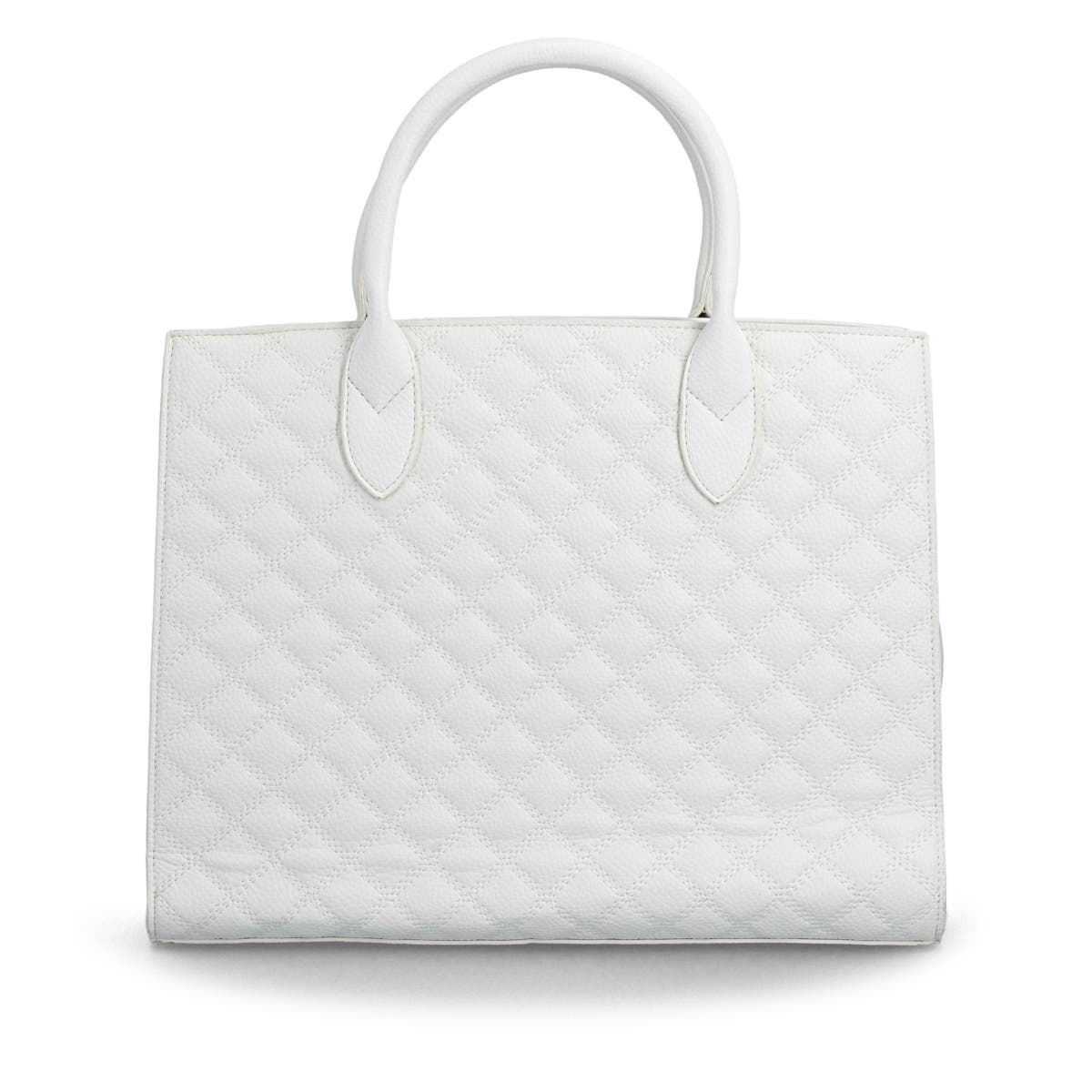 Sac à main remonte Q0765-80 blanc avec paillettes étincelantes et bretelle détachable ajustable. Arrière.