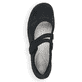 Schwarze remonte Ballerinas R3510-03 mit Klettverschluss sowie Komfortweite G. Schuh von oben.