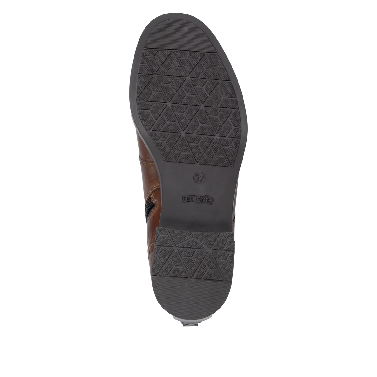 Braune remonte Damen Schnürstiefel D3U71-22 mit einem Reißverschluss. Schuh Laufsohle.