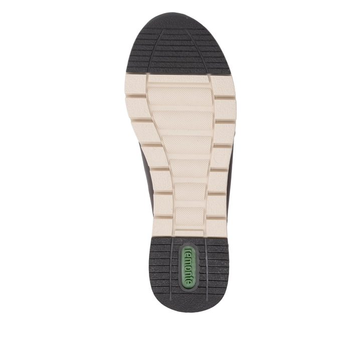 Baskets basses remonte marron femmes R6716-25 avec membrane remonteTEX. Semelle extérieure de la chaussure.