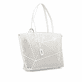remonte Damen Shopper Q0757-90 in Altrosa-Metallic aus Kunstleder mit Reißverschluss. Shopper getragen.