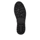 Vegane, schwarze remonte Damen Schnürstiefel D8683-03 mit einem Reißverschluss. Schuh Laufsohle.