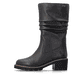Schwarze remonte Hochschaftstiefel D0A75-01 mit wasserabweisender TEX-Membran. Schuh Außenseite.