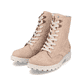 
Schwarze remonte Damen Kurzstiefel D8477-01 mit Reißverschluss sowie einer Profilsohle. Schuh seitlich schräg