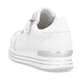 Weiße remonte Damen Sneaker Low D1302-82 mit Reißverschluss sowie Komfortweite G. Schuh von hinten.