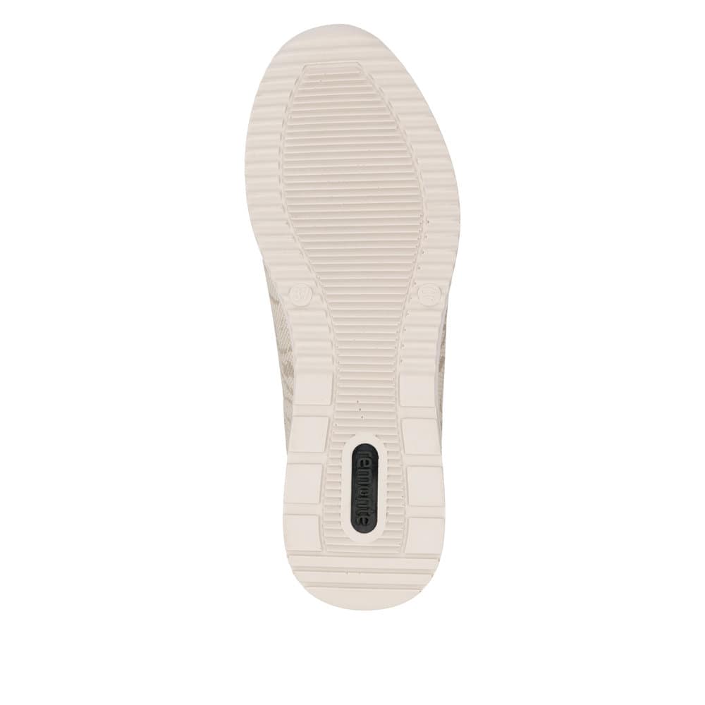 Baskets basses remonte métalliques pour femme D2401-61. Semelle extérieure de la chaussure.