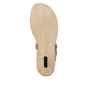 Beige remonte Keilsandaletten D6453-61 mit einem Klettverschluss. Schuh Laufsohle.