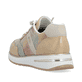 Bunte remonte Damen Sneaker D1G01-90 mit Schnürung sowie bunter Marmorierung. Schuh von hinten.