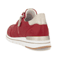 Rote remonte Damen Sneaker Low R6705-33 mit Reißverschluss sowie Komfortweite G. Schuh von hinten.