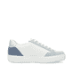 Weiße remonte Damen Sneaker Low D2J01-80 mit Reißverschluss sowie Komfortweite G. Schuh Innenseite.