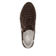 Dunkelbraun-beige remonte Damen Sneaker D0H19-25 mit einem Reißverschluss. Schuh von oben.