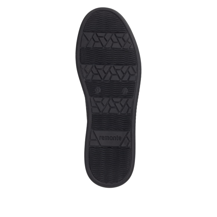 Vegane, bronze-dunkelbraune remonte Damen Sneaker D2E05-91 mit Reißverschluss. Schuh Laufsohle.