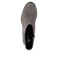 Graue remonte Damen Stiefeletten D3U73-42 mit einem Reißverschluss. Schuh von oben.