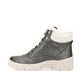 
Grüngraue remonte Damen Schnürstiefel D0E71-52 mit Schnürung und Reißverschluss. Schuh Außenseite