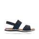 Blaue remonte Riemchensandalen D1J62-14 mit trendiger Schnalle. Schuh Innenseite.