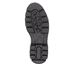 Schwarze remonte Hochschaftstiefel D1W77-00 mit einem Reißverschluss. Schuh Laufsohle.