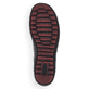 Weinrot-schwarze remonte Damen Schnürstiefel R1477-35 mit einem Reißverschluss. Schuh Laufsohle.
