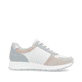Weiße remonte Damen Sneaker Low D2G00-81 mit Reißverschluss sowie Komfortweite G. Schuh Innenseite.