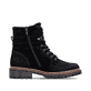 Schwarze remonte Damen Schnürstiefel D0B81-00 mit wasserabweisender TEX-Membran. Schuh Innenseite.
