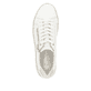 Weiße remonte Damen Sneaker Low D2E00-80 mit Reißverschluss sowie Komfortweite G. Schuh von oben.
