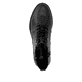 Schwarze remonte Damen Stiefeletten D0F82-00 mit einem Reißverschluss. Schuh von oben.