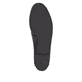 Schwarze remonte Damen Loafer D0K02-01 mit einem Gummizug. Schuh Laufsohle.