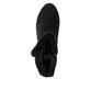 Schwarze remonte Damen Kurzstiefel D0T82-02 mit wasserabweisender TEX-Membran. Schuh von oben.
