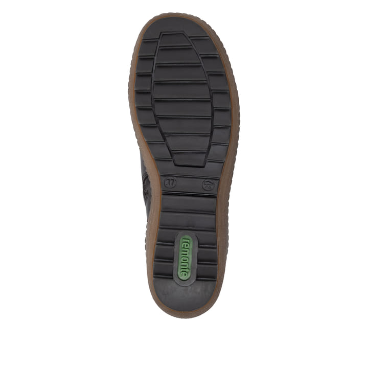 Bordeaux-dunkelbraune remonte Damen Schnürstiefel R1454-27. Schuh Laufsohle.