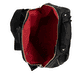 remonte Damen Rucksack Q0527-00 in Mattschwarz aus Textil mit Reißverschluss. Rucksack getragen.