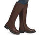 
Karamellbraune remonte Damen Hochschaftstiefel D0B72-22 mit einer Profilsohle. Schuh am Fuß