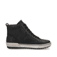 Nachtschwarze remonte Damen Schnürschuhe D0777-01 mit einer dämpfenden Profilsohle. Schuh Innenseite