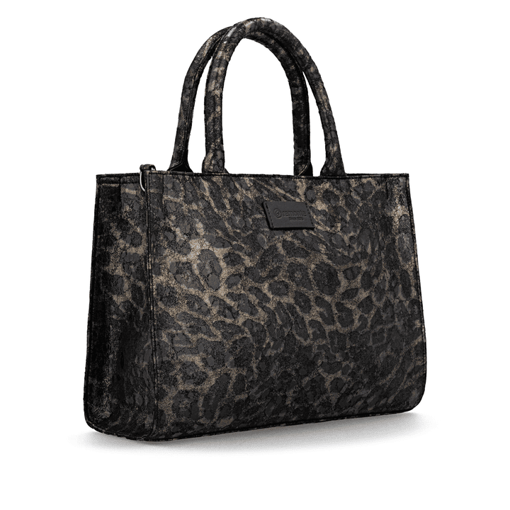remonte Shopper Q0762-02 in Schwarz mit geräumigem Hauptfach,  Reißverschluss und einer zusätzlichen kleinen Tasche. Linksseitig.