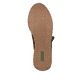 Dunkelbraun-beige remonte Damen Sneaker D0H19-25 mit einem Reißverschluss. Schuh Laufsohle.
