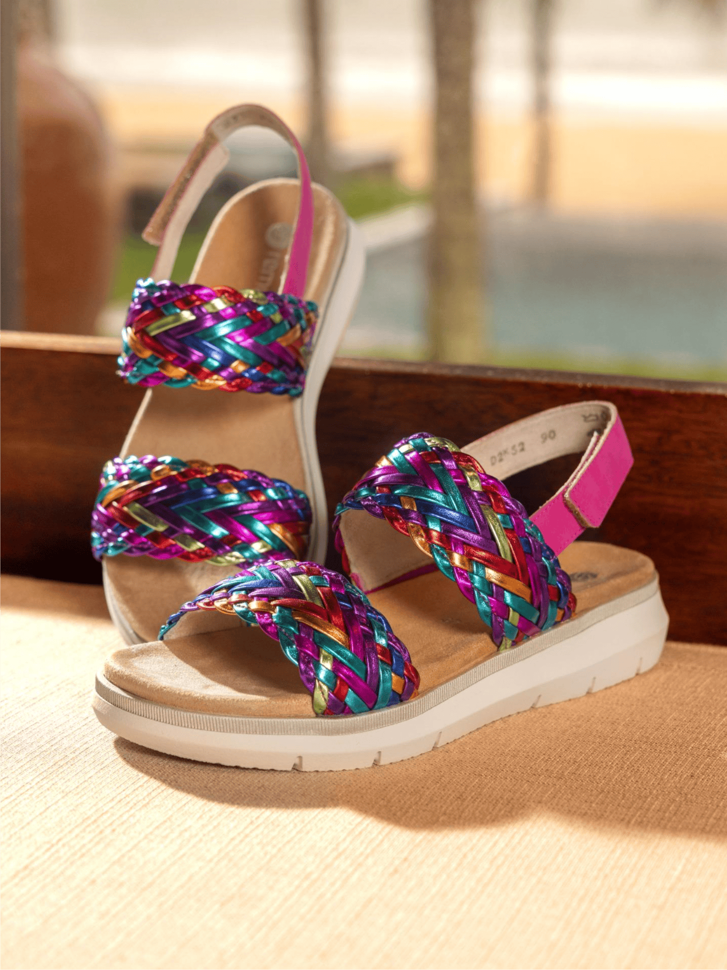 D2K52-90 remonte Riemchensandalen