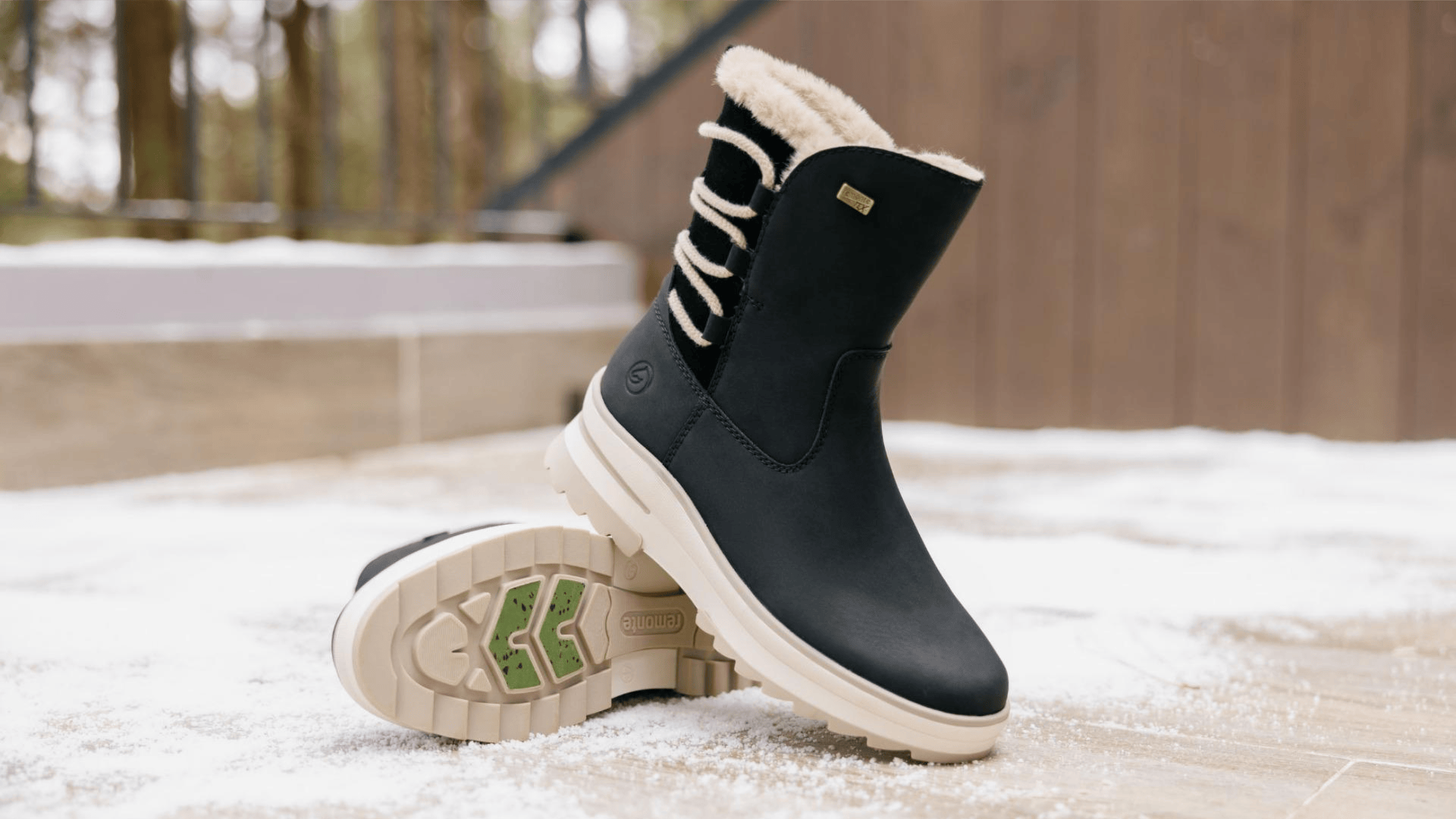 Winter boots with remonte Fiber-Grip.